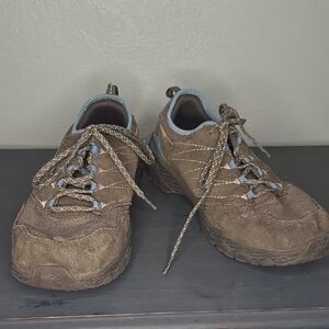 Skechers GoWalk Outdoors Goga Plus Brown And Blue Sneakers Size 9